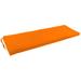 Latitude Run® 60-Inch By 19-Inch Twill Bench/Loveseat Outdoor Cushion Indigo Polyester/Cotton Blend in Orange | Wayfair