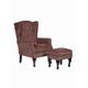 Mulberry Fireside Chair with Footstool by CareCo