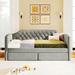 Red Barrel Studio® Bricyn Platform Storage Bed Upholstered/Linen in Gray | 35 H x 79.8 W x 41 D in | Wayfair E61F99F8B51A4D78809A79C16EFDD99E