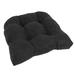 Winston Porter 1 - Piece Seat Outdoor Cushion Polyester in Black/Brown | 5 H x 19 W x 19 D in | Wayfair E481AA998B94433AAAE36BB80D61287A