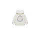 MONCLER ENFANT Logo Fleece Zip-Up Hoodie, Girl, White, Size: 18/24M