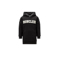 MONCLER ENFANT Hooded Sweatshirt Dress, Girl, Black, Size: 10Y
