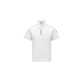 MONCLER ENFANT Logo Polo Shirt, White, Size: 12Y