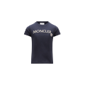 MONCLER ENFANT Embroidered Logo T-Shirt, Blue, Size: 6Y