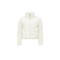 MONCLER ENFANT Padded Wool Zip-Up Cardigan, White, Size: 10Y