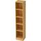 bümö office Regal Buche, Standregal Holz - Aktenregal für Ordner & Bücher, Bücherregal 40 cm schmal, 5 OH Regal Wand, Büroregal, Holzregal,