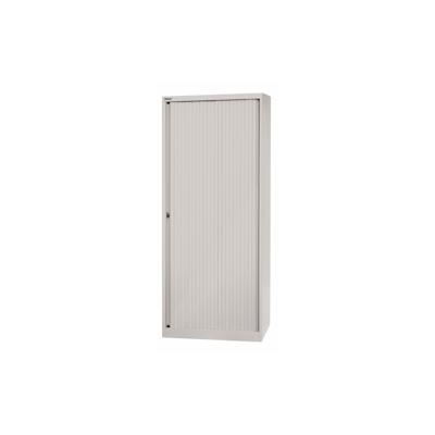 BISLEY Rollladenschrank aus Metall in lichtgrau Rollladen aus Kunststoff abschließbar inkl. 4 Einlegeböden Image