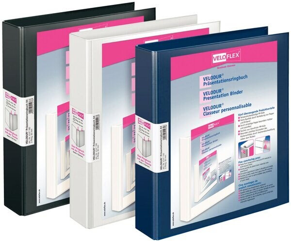 Veloflex Präsentationsringbuch Velodur, A4, 2-Ring 30 mm, weiß Image