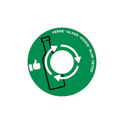 CEP Papierkorb Deckel für Glas, grün Image