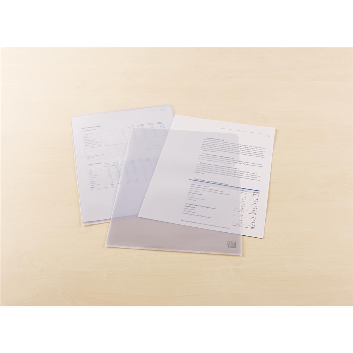 Oxford Sichthülle 100461003 A4 PVC seidenmatt 100 St./Pack. Image