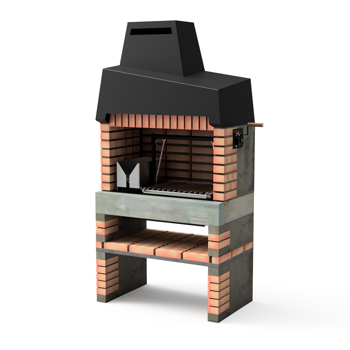 MOVELAR Grill California Plus XXL aus farbigem Ziegelstein Image