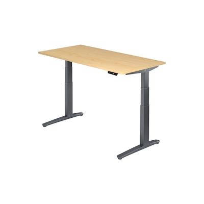 bümö elektrisch höhenverstellbarer Schreibtisch 160x80 cm mit Memory-Steuerung - Design Schreibtisch höhenverstellbar elektrisch, elektrischer Image