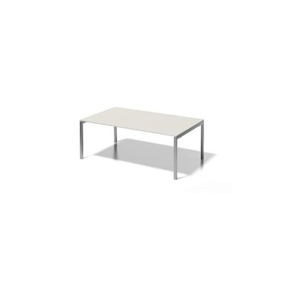 Bisley Cito Konferenztisch höhenverstellbar - 200 x 120 cm Meetingtisch XXL Schreibtisch in Ahorn - Gestell: verkehrsweiß Image