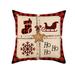 Pianpianzi Mud Cloth Pillows Decorative Throw Pillows Family Pillows Decorative Throw Pillows Dark Pillows Decorative Throw Pillows Christmas Pillowcase Linen Plaid Print Home Sofa Pillowcase