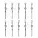 10pcs End Caps Threaded Stainless Steel Cable Tensioner for Deck Railing Systems