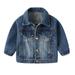 Toddler Boys Girls Jacket Child Kids Baby Long Sleeve Denim Coats Outwear Outfits Clothing Size 2-3T