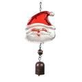 VerPetridure Creative Wrought Iron Christmas Wind Chimes Color Pendant Home Santa Bell Balcony Garden Decorations Creative Iron Christmas Wind Chime Color Pendant Home Santa Bell Balcony Garden Decor