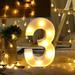 GBSELL Home Clearance Alphabet LED Digital Lights Light Up White Plastic Digital Standing Hanging 3 Gifts for Women Men Mom Dad