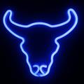 Bull Head Neon LED Lights LED Color Lights Modeling Net Bar Atmosphere Lights Hanging Wall Decor Lights Bull Head Logo Decoration Novelty Led Lights Indoor and Outdoor Room Decor