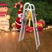 Electric Climbing Up and Down Ladder Santa Claus Christmas Super Climbing Santa Plush Doll Toy Hanging Ornament Tree Indoor Outdoor Holiday Party Home Door Wall Decoration