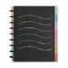 Happy Planner 60 Page Blank Page Sketch Notebook with 3 Dividers Happy Brights Classic Sized 9.25 x 7