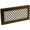 bronze series victorian rectangular baseboard grille - oil rubbed bronze (14 x 6 )