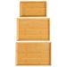 3pcs Bamboo Tray Bathroom Vanity Tray Counter Storage Tray Bathroom Organizer