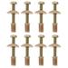 8 Sets Furniture Threaded Bolt Set Universal Headboard Parts for Beds Cribs