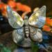 Rezpuao Garden Statue Butterfly Solar EC36 Butterfly Decor for Outdoor Resin Butterfly Figurine with Solar Light for Patio Balcony Yard Lawn Ornament Perfect Garden Gift