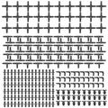 Dazzduo Tubing Connector Lawn Drip 4-Way Compatible 1/4 Inch Kit Drip Barbed Pieces Kit Drip 30 1/4 Inch Water Drip Water Lawn Drip 4-Way 30 90 Inch Water Lawn Lawn 250 Pieces Kit