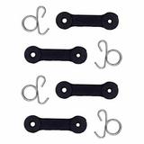 4pcs 532160793 160793 Bagger Latch Grass Chute with Hook Bagger Latch Straps for Husqvarna/Poulan/Roper/Sears/Craftsman/Weed Eater/AYP