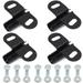 Wheelbarrow Axle Bracket Set EC36 (4-Pack) - Compatible with 5/8 Inch Wheelbarrow Axles - 3.27-Inch Wide by 2.17-Inch Long Wheelbarrow Bracket - Complete Set Includes Bolts and Nuts