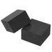 PATIKIL Plant Pot Feet EC36 2x2x1.2 Inch 4 Pack Invisible Riser Rubber Square for Outdoor Garden Patio Deck Flower Planters Black