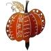 Pumpkin Yard Card Emblems Ornament Stake Outdoor Stakes Statue Sculpture Plug-in Halloween Decoration Halloweem Iron