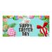 AJIWYH Easter Backdrops for Photography Easter Garage Door Hanging Flags Banners Bunny Egg Patterns Festive Party Decoration Props Background Cloth Garage Door Decoration Supplies Easter Decor