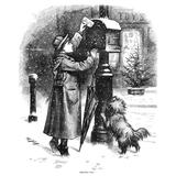 Nast Christmas 1879 NThe Christmas Post A Boy Mailing A Letter To Santa Claus Engraving By Thomas Nast From HarperS Weekly 4 January 1879 Poster Print by (24 x 36) 24 x 36 Inch Varies