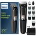 Philips Norelco Multi Groomer - 13 Piece Mens Grooming Kit For Beard Face Nose and Ear Hair Trimmer and Hair Clipper - No Blade Oil Needed MG3740/40
