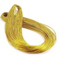 Gold Thread Tag Thread Gold String EC36 Metallic Cord Jewelry Thread Craft String Lift Cord for Wrapping Hair Braiding and Craft Making 100 Yards-1mm