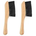 Billiard Cloth Brush Pool Table Cleaning Tool Set of 2 Solid Wood Cue Billiards Accessories for Felt