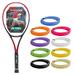 Yonex VCORE 95 Scarlet 7th Gen Performance Tennis Racquet 4 1/8 Grip Strung with Natural Color Synthetic Gut Racket String - Precise Spin & Remarkable Control