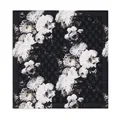 Alexander McQueen , Silk Floral Print Scarf with Skull Print Border ,Gray female, Sizes: ONE SIZE