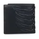 Alexander McQueen , Black Lambskin Bi-fold Wallet ,Black male, Sizes: ONE SIZE