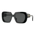 Versace , Black/Grey Sunglasses ,Black female, Sizes: 54 MM