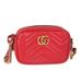 Gucci Bags | Gucci Red Matelass Leather Mini Marmont Shoulder Bag | Color: Red | Size: Os