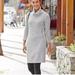 Athleta Dresses | Athleta Merino Cowlneck Sweater Dress | Color: Cream/Gray | Size: S