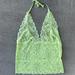 Victoria's Secret Intimates & Sleepwear | "Fredrick's Of Hollywood" Lace Mesh Whisygoth Haltertop | Color: Green | Size: Xl