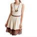 Anthropologie Dresses | Let Me Be Anthropologie Women's Texas Dress Cream Embroidered Size S Nwot | Color: Brown/Cream | Size: S