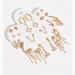 Free People Jewelry | Free People Daisy Dreams Stud Earring Set New | Color: Gold | Size: Os