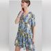 Anthropologie Dresses | Anthropologie Recycled Print Tunic Dress By Grace Holliday Size 10. | Color: Blue/Green | Size: 10