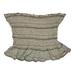 American Eagle Outfitters Tops | American Eagle Elastic Tube Top - Black And Cream Striped Size M | Color: Black/Cream | Size: M